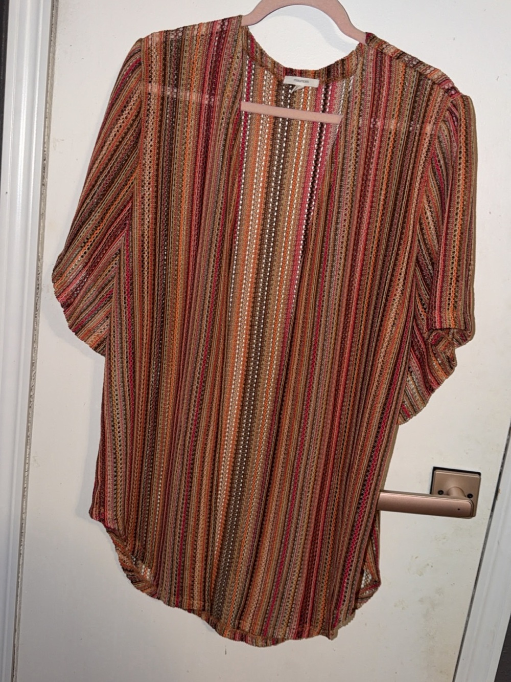 Maurices Crochet Knit Kimono Cardigan M